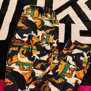 OS lularoe leggings. Animal design